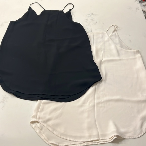 LOFT Racerback V-Neck Tuxedo Blouses - Picture 3 of 3